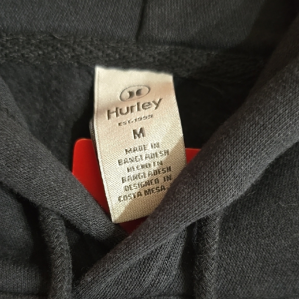 Hurley Black Hoodie for Men - Picture 2 of 2